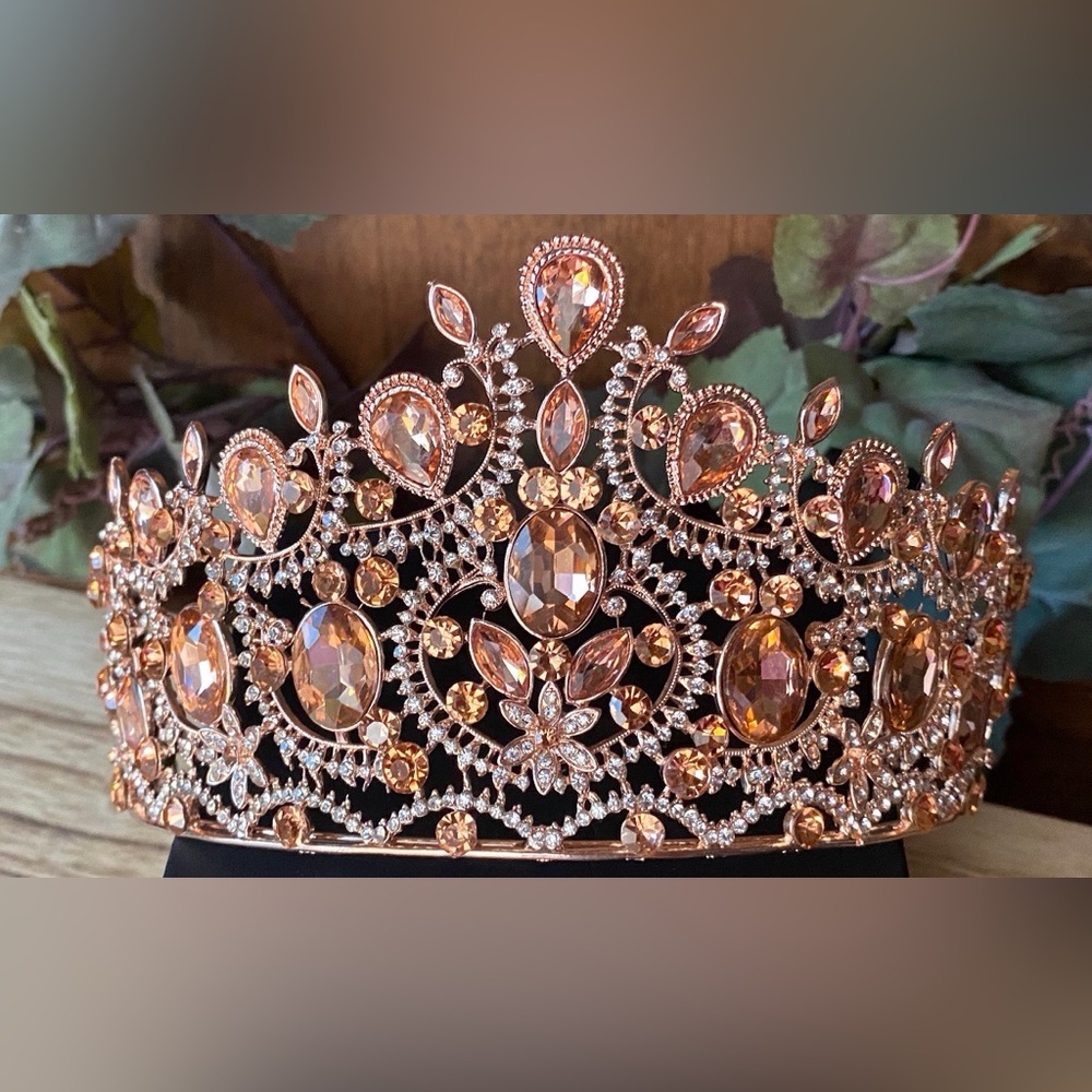 Rose Gold and Crystal Crown/Tiara
